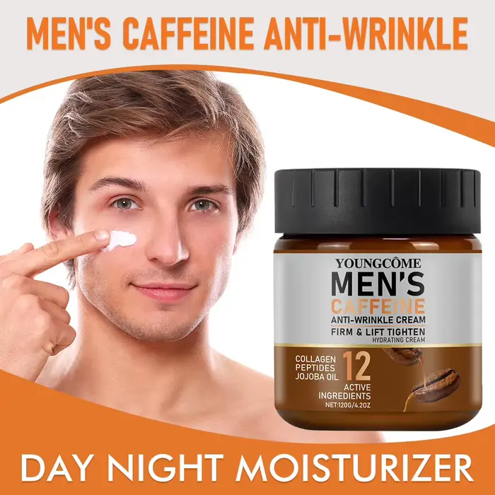 Crème Anti-rides à la caféine pour hommes