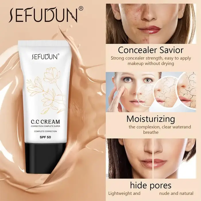 Crème CC Coréenne à Couleur Changeante SPF 50