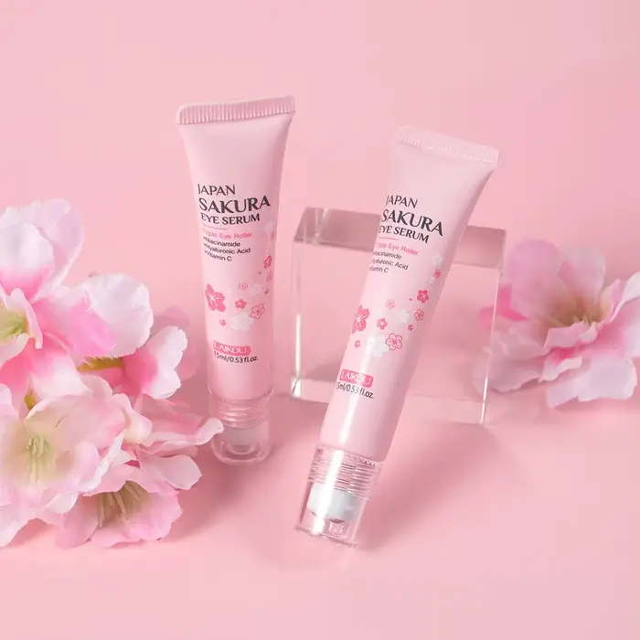 Sérum Sakura pour les yeux, crème de massage, boule market, essence raffermissante, dissolvant des c