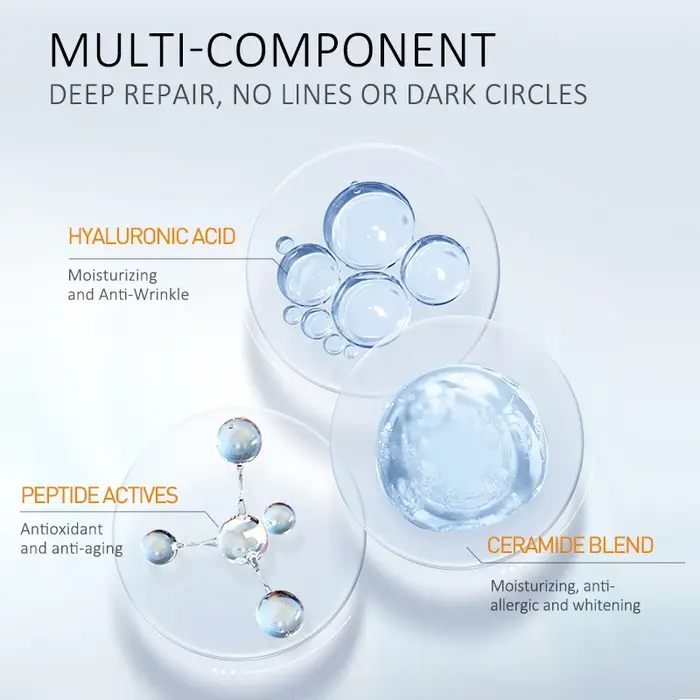 Crème aux peptides pour les yeux
