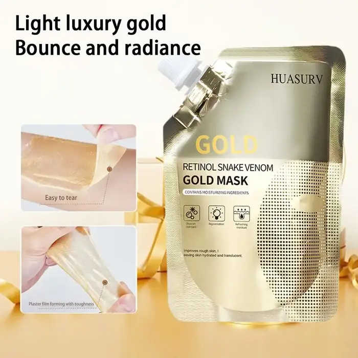 Masque hydratant au rétinol doré