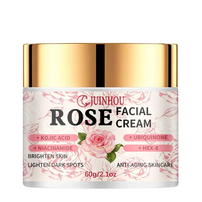 Crème Visage Éclaircissante et Hydratante JUINHOU pour Femmes à la Niacinamide et à l'Acide Kojique pour Peaux Ternes – Soin Léger – Meilleure Vente
