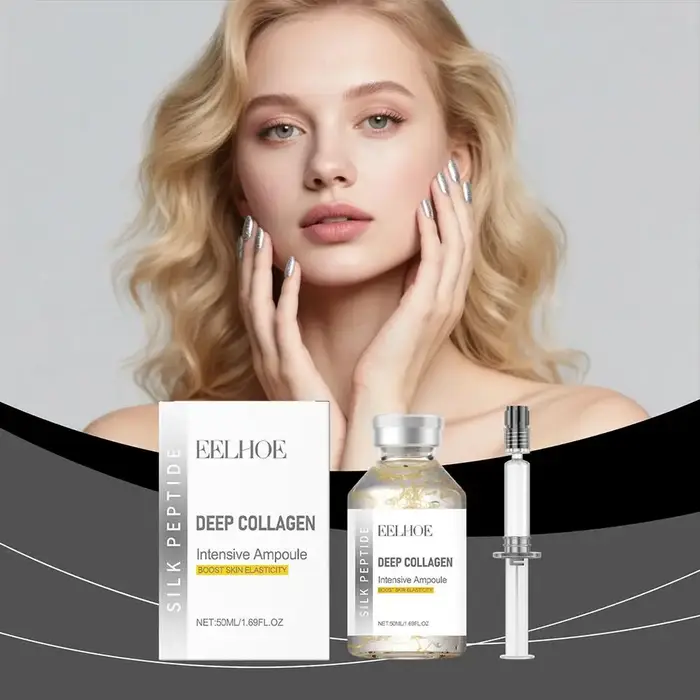 Ampoule faciale au collagène et aux peptides de soie