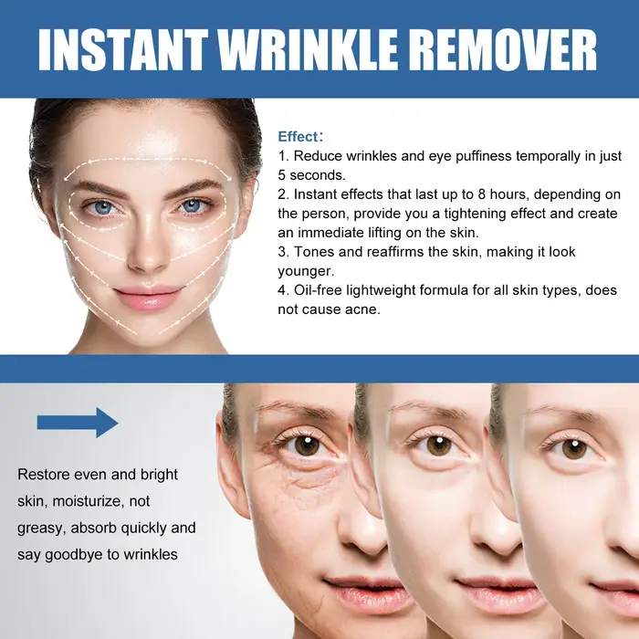 Crème pour le visage Anti-rides instantanée