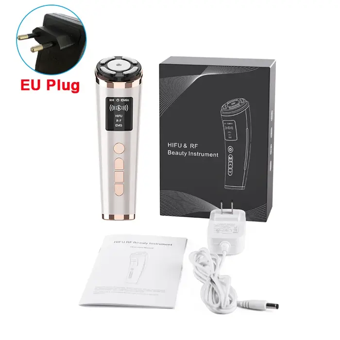 Hifu Machine de Lifting du visage Massage du visage EMS Microcourant du visage Rajeunissement de la 