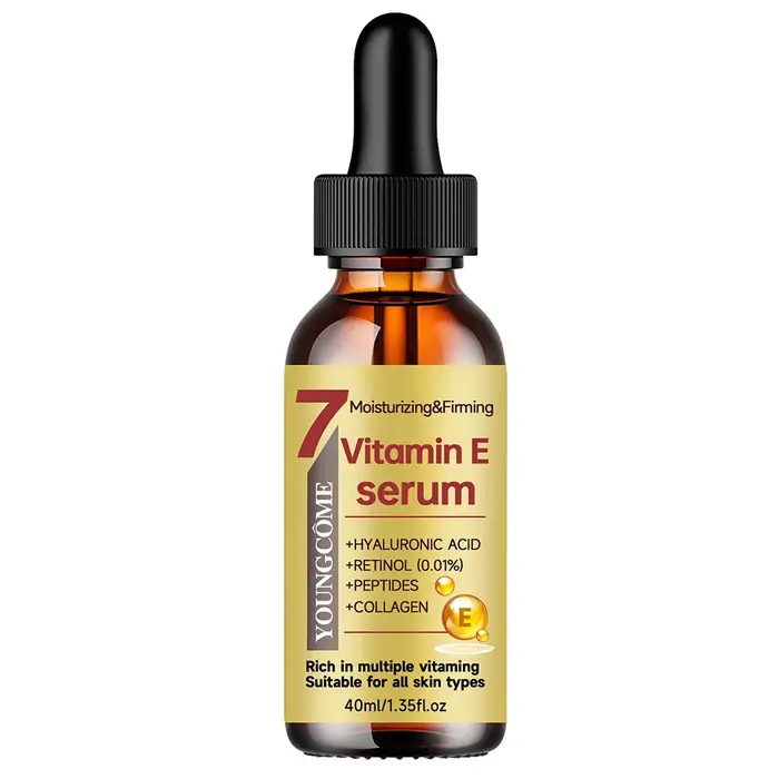 YOUNGCOME Ensemble crème et sérum à la vitamine E – Soin visage hydratant anti-âge pour tous les typ