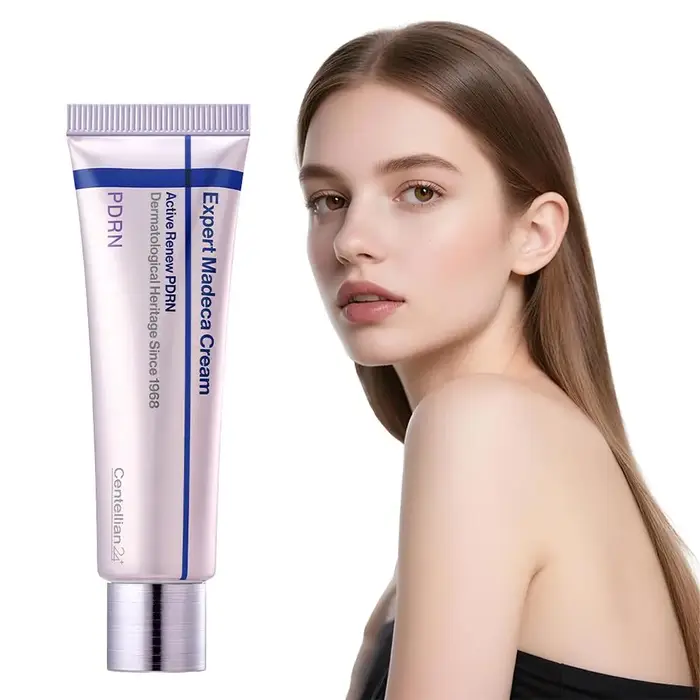 Crème Centella Madeca Time Reverse, crème au collagène PDRN, hydratante, raffermissante, éclaircissante, réparatrice, crème pour le visage, soin quotidien de la peau