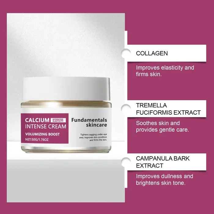 Crème intense au calcium pour raffermir la peau