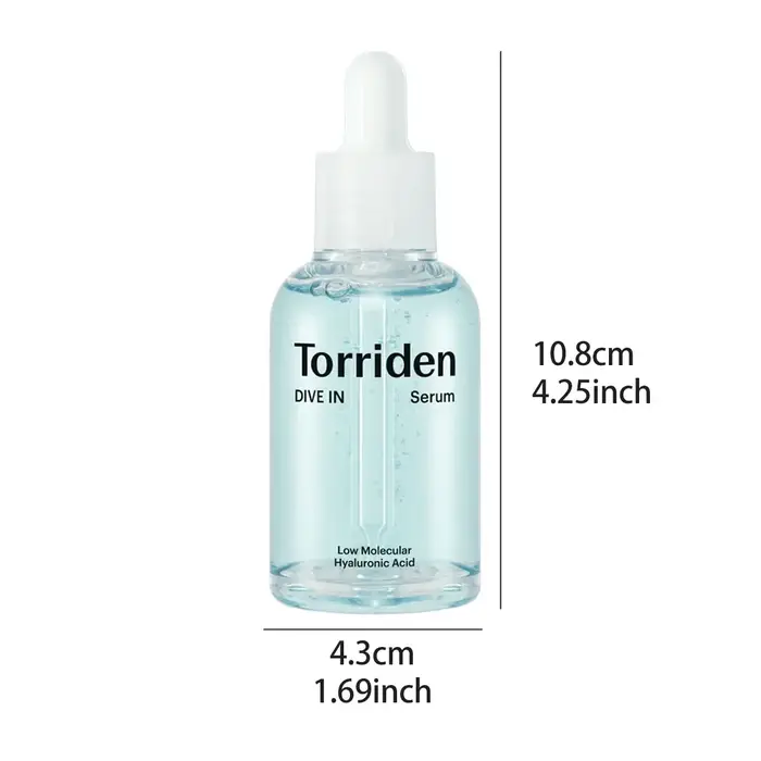 Sérum à l'acide hyaluronique à faible poids moléculaire Torriden DIVE-IN 50 ml, rafraîchissant et no