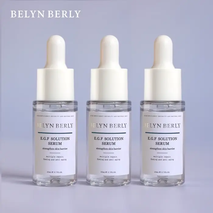 BELYN BERLY EGF sérum pour le visage 3 pièces pour réparation hydratante peau sérum à l'acide hyalur