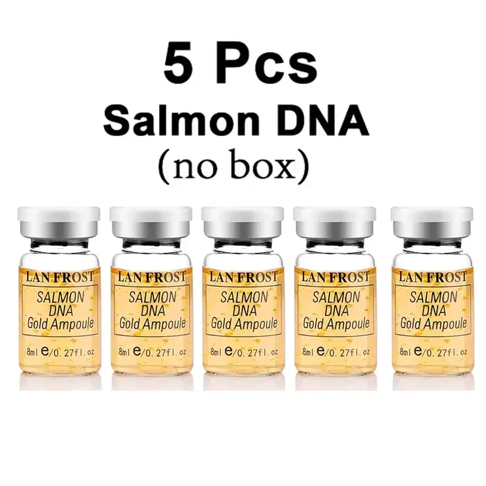 Sérum Visage BB 8ml ADN de Saumon Ampoule Or Booster Cutané Éclaircissant Hydratant Soin Microneedle