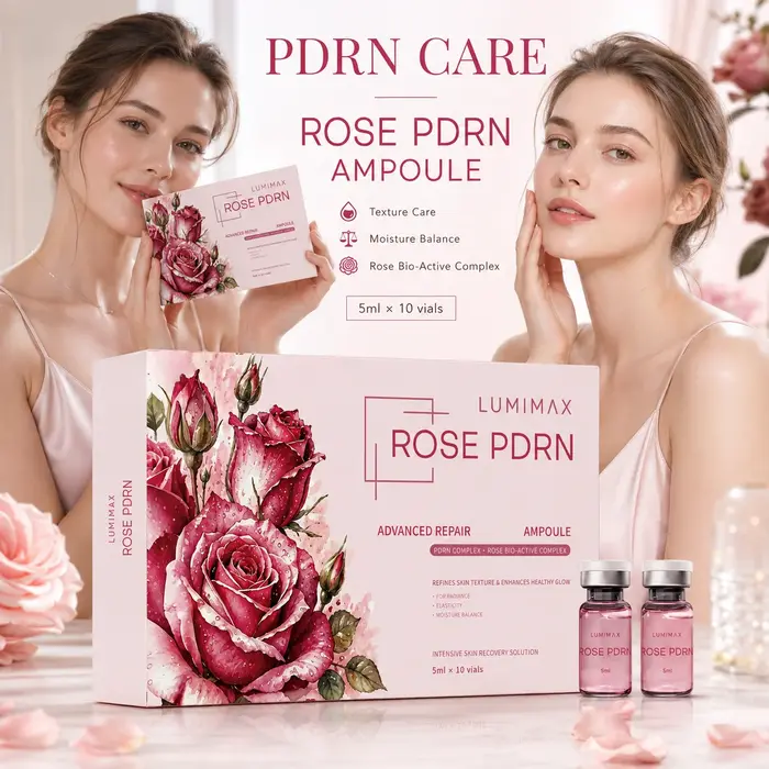 NOUVEAU Sérum PDRN Rose 2026 – Solution Liquide Hydratante Raffermissante Éclatante – Essence Faciale SANENDI PDRN Rose – Soin Coréen pour la Peau – 10 ampoules