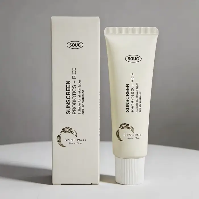 Crème solaire coréenne aux probiotiques de riz SPF50+ Rafraîchissante