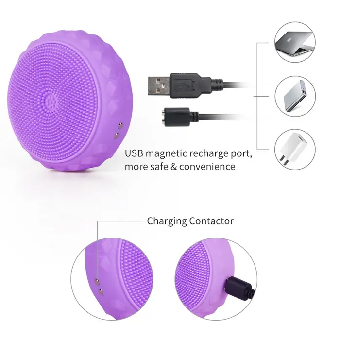 Brosse nettoyante pour le visage fabriquée en silicone ultra-hygienique