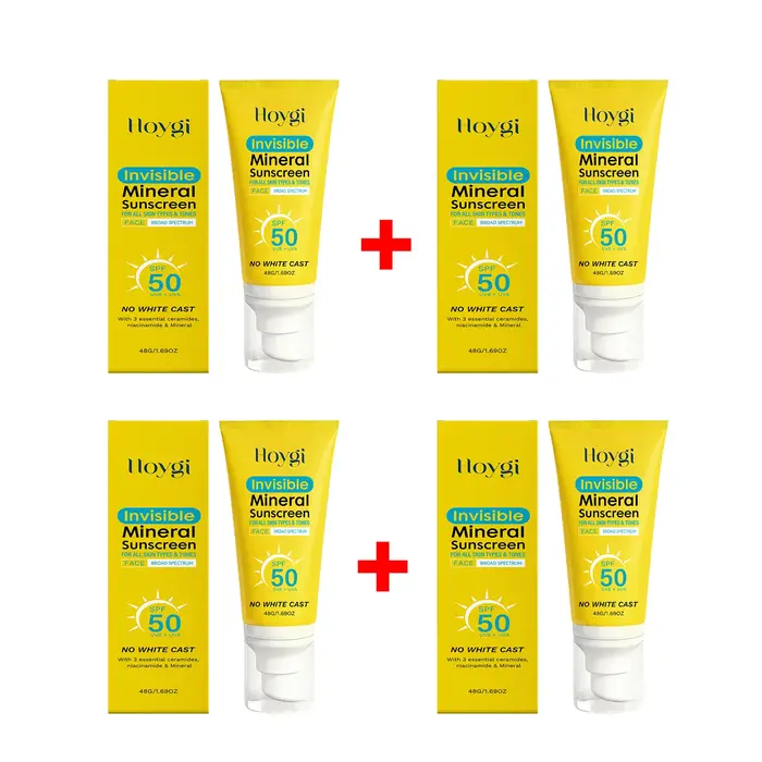 Crème solaire minérale SPF 50 sans traces blanches