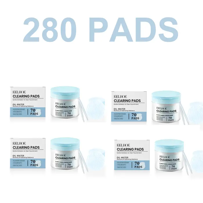70/140/210/280 Tampons nettoyants à l'acide salicylique