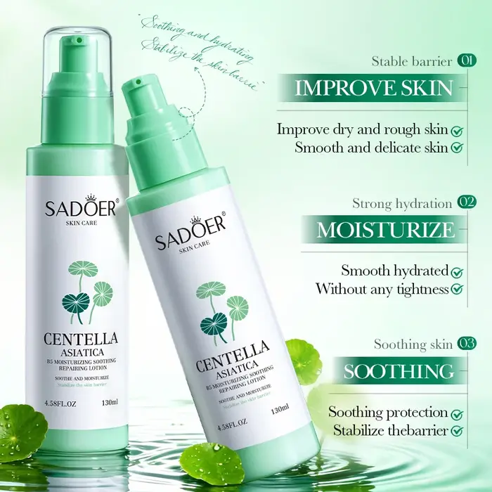 SADOER Lotion hydratante pour le visage à la Centella