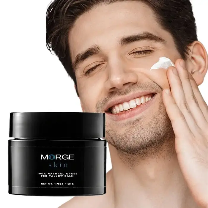 Crème Visage Homme au Suif 50g – Hydratation Longue Durée, Éclaircissante, Lissante, Anti-rides, Raffermissante – Soin de la Peau Masculine 