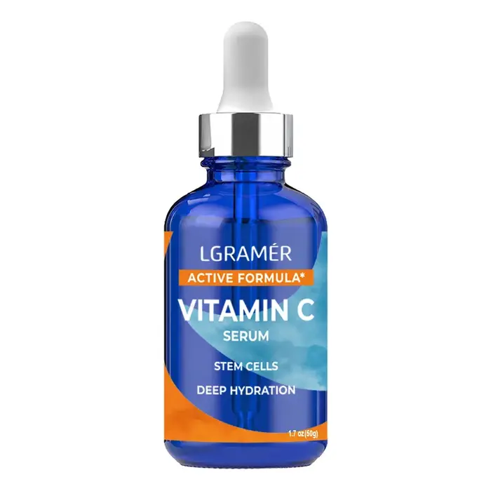 Sérum à la vitamine C, formule active, cellules souches, essence faciale, hydratation, antioxydant, éclaircissement de la peau terne, raffermissement, lissage, anti-âge