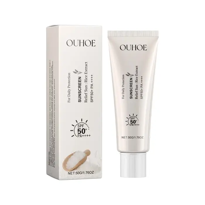 Crème solaire au riz SPF50, protection solaire coréenne haute performance, protection contre les ray