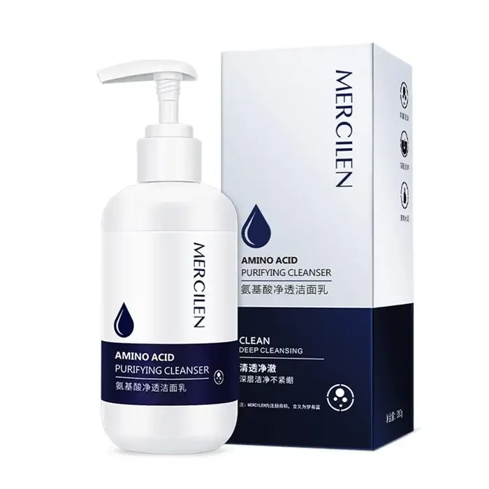 200G Mercilen 1/2PCS Nettoyant visage aux acides aminés – Nettoyant visage doux, hydratant et nettoy