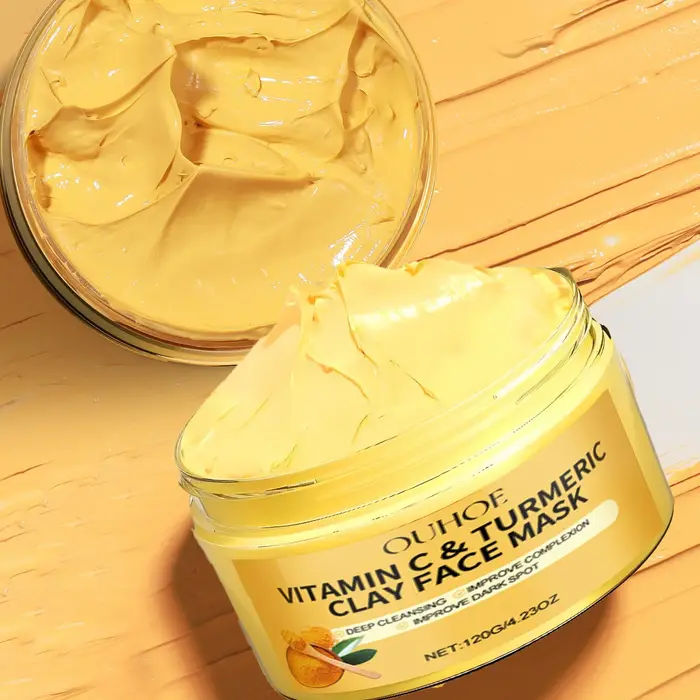 Masque en argile à la vitamineC au curcuma