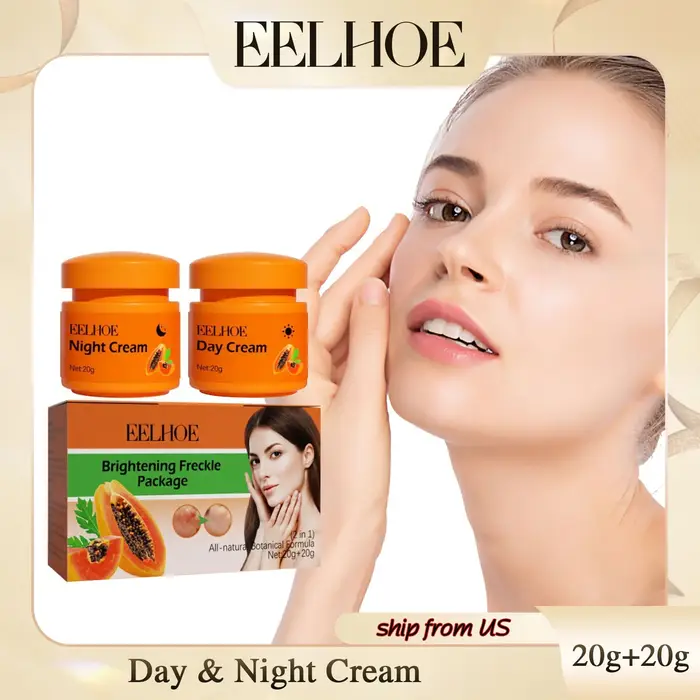 Crème éclaircissante pour le visage, blanchiment des taches de rousseur, taches de soleil de jour et