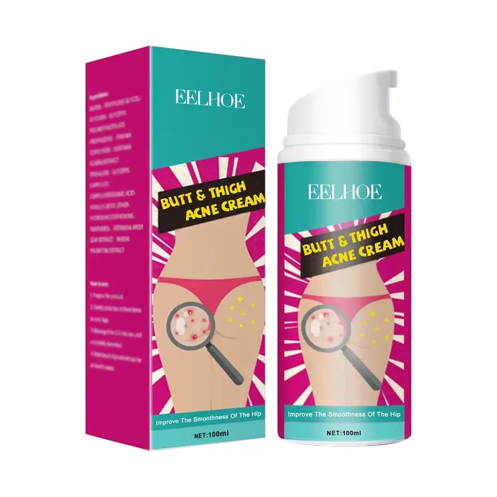 EELHOE 100ml crème de traitement des taches d'acné des fesses supprimer les boutons hydratant peau éclaircir lisse