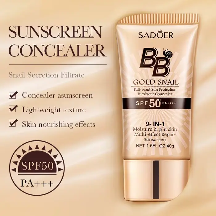 SADOER Gold Snail crème solaire BB fond de teint correcteur
