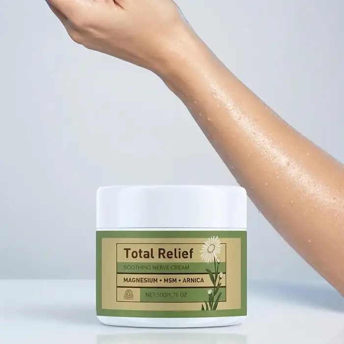 Crème Apaisante Total Relief pour les Nerfs - 50g Beurre Corporel au Magnésium