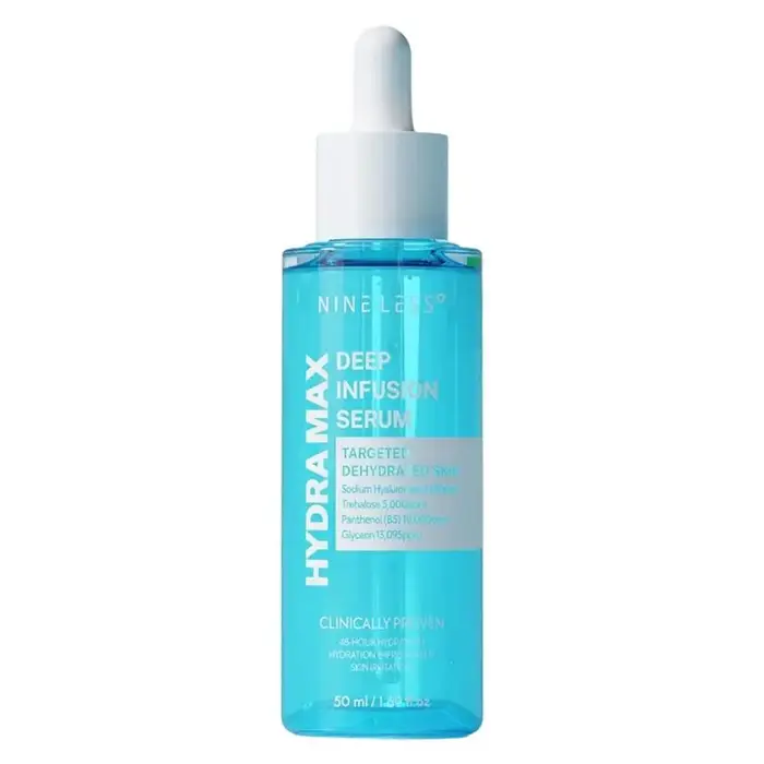 Sérum Nineless HYDRA-MAX : Hydrate en profondeur, illumine, raffermit et réduit les rougeurs pour to