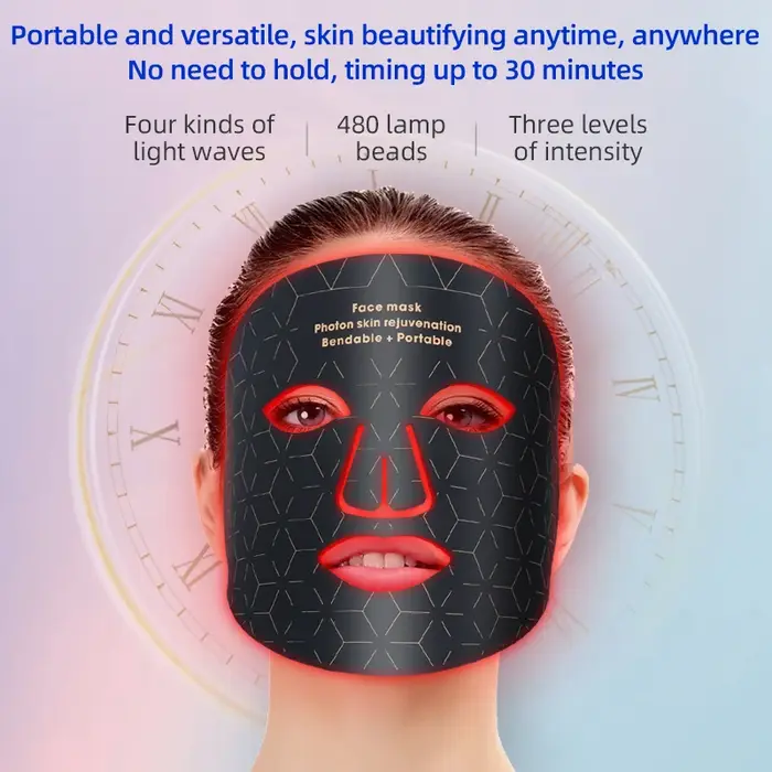Masque Facial Led en Silicone