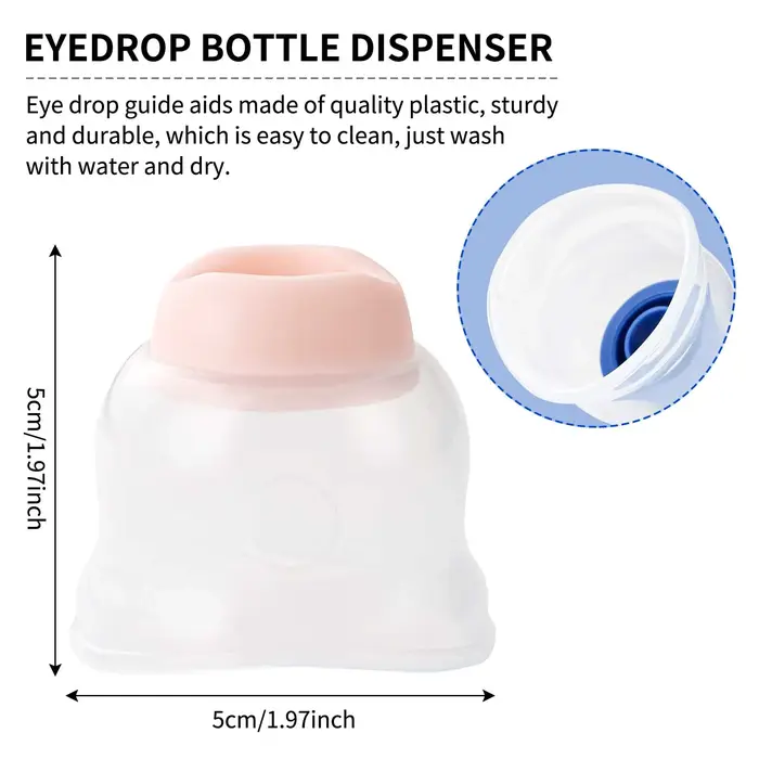 Aide-goutte oculaire réutilisable
