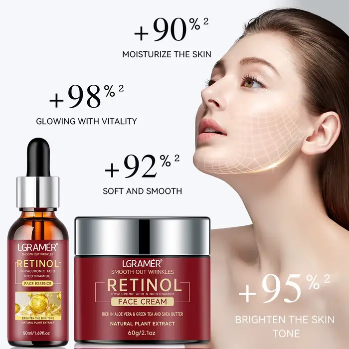 Rétinol sérum Combo crème pour le visage Lifting raffermissant réparateur