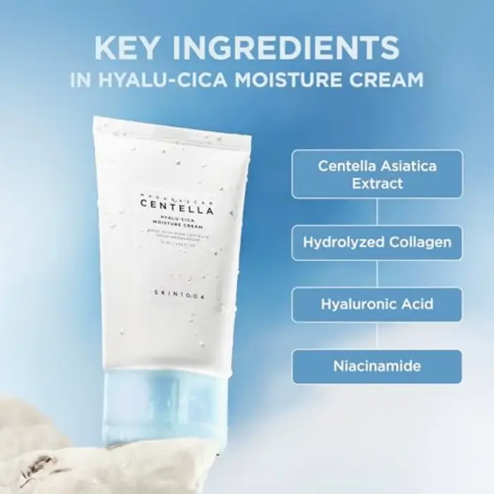 Crème hydratante pour le visage SKIN1004 Hyalu-Cica