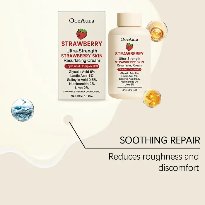 Crème corporelle à la fraise Oceaura