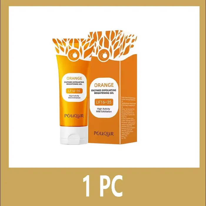 Gel exfoliant pour le visage Orange, 100g, pour une hydratation en profondeur, nettoyage des pores, 