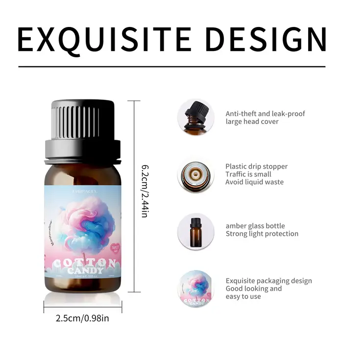 Huiles parfumées à la guimauve/à la barbe à papa de 10 ml