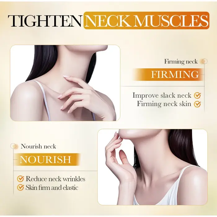 Crème hydratante pour le cou au peptide de riz, raffermissante, réduit les rides du cou, niacinamide, hydrate, nourrit, crème de massage, soin quotidien portable