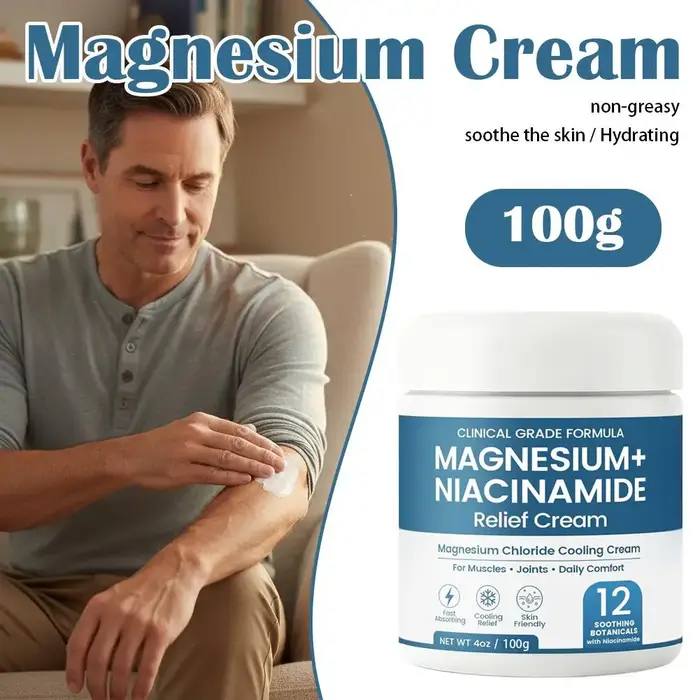 Crème Apaisante au Magnésium et Niacinamide