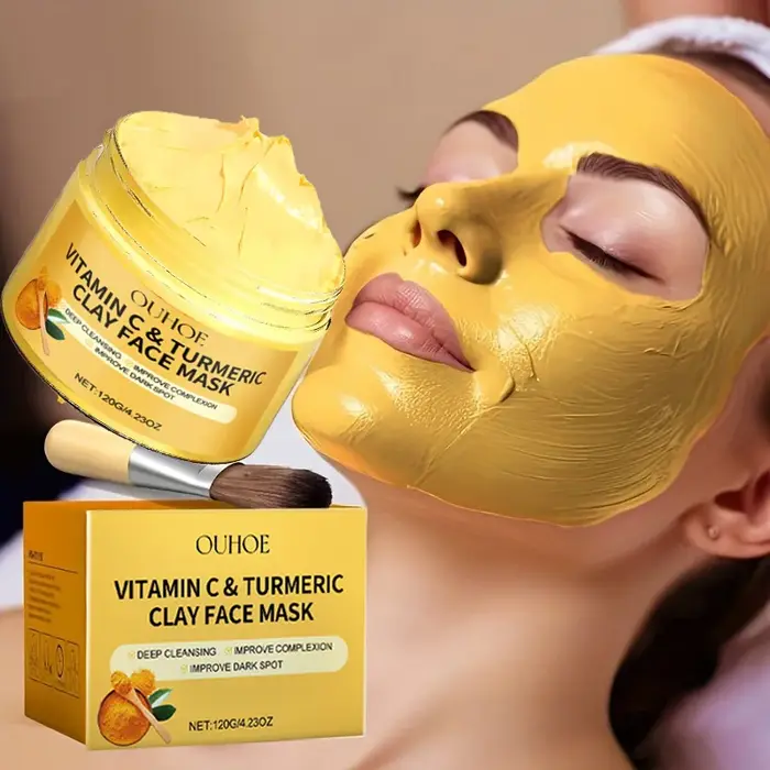 Masque en argile à la vitamineC au curcuma