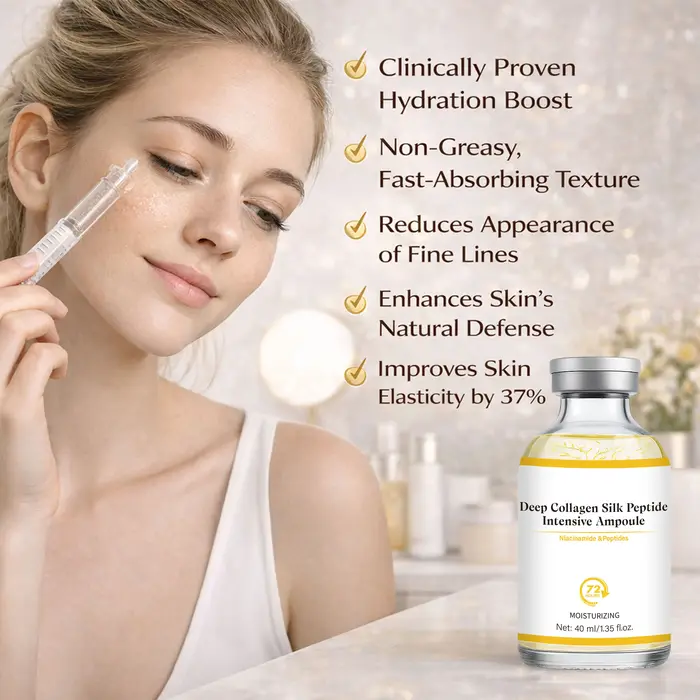 Ampoule intensive au collagène et peptides de soie
