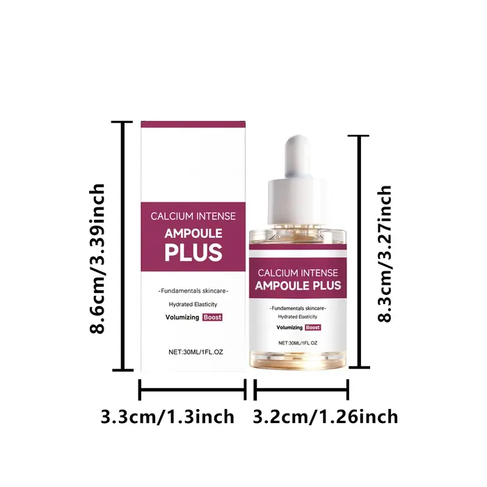 Ampoule Intense de Calcium Plus avec Essence hydratante au collagène, raffermissante, lissante, écla