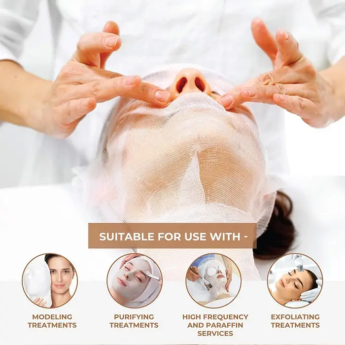 500/100 pièces masque de gaze pour le visage Ultra-mince pur coton jetable