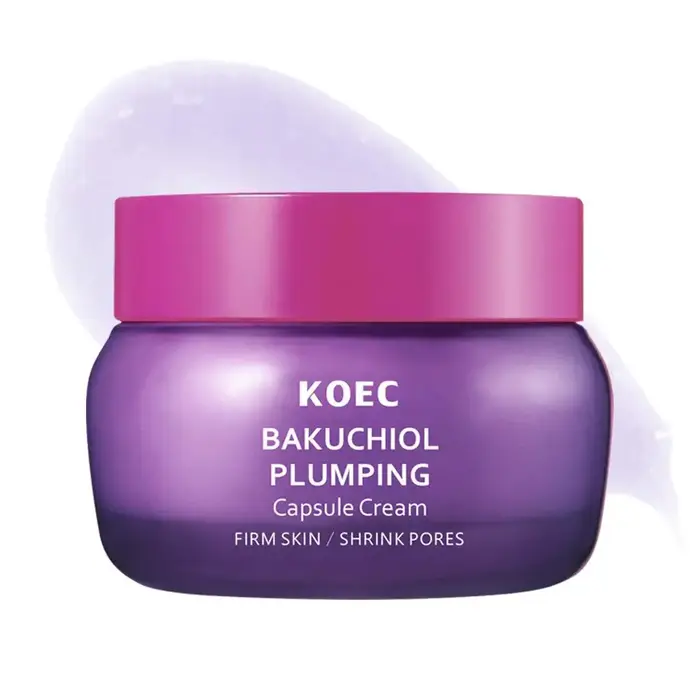 Crème au Bakuchiol et Vitamine C 50ml – Capsule Repulpante Hydratante, Fermeté, Élasticité, Éclairci