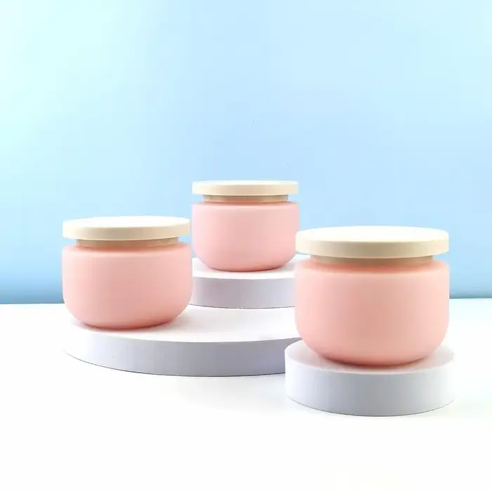 Pot de crème rose rechargeable de 250g