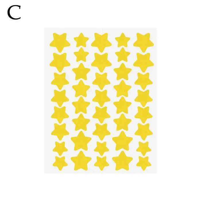 Patchs colorés pour boutons PE, étoile mignonne, couverture Invisible pour boutons, imperméable et r