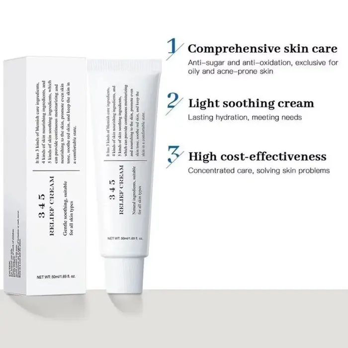 Crème hydratante anti-sucre 345 pour le visage
