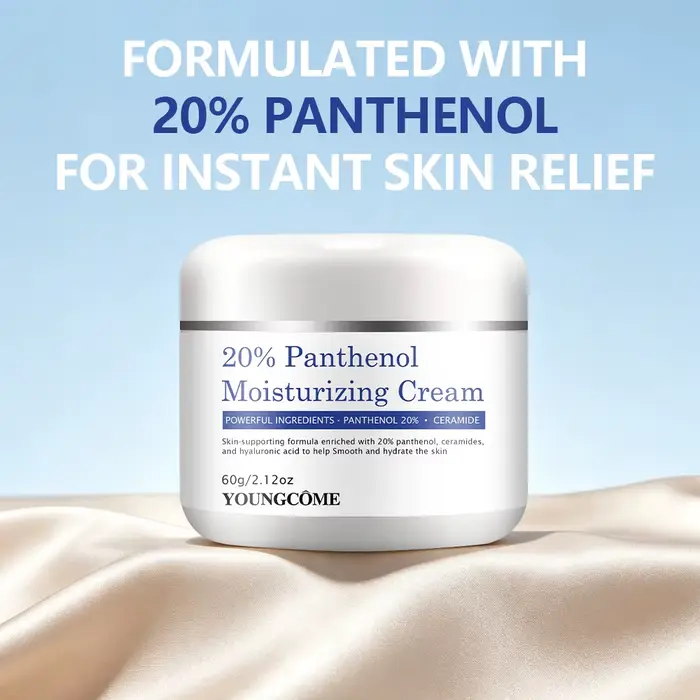 Crème hydratante | Crème hydratante quotidienne pour le visage à 20% de panthénol et de céramide avec acide hyaluronique, hydratation longue durée pour Dr.