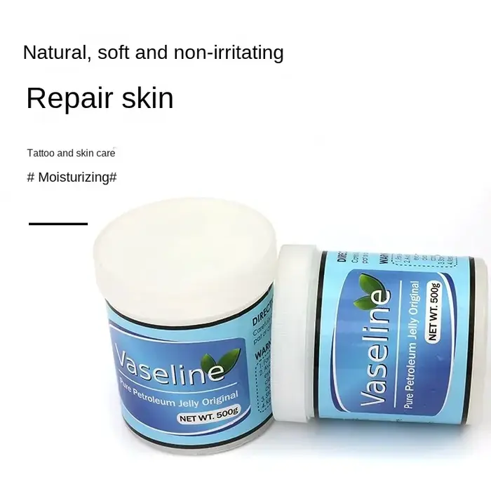 Vaseline pour Tatouage Bouteille Blanche – Adoucit la Kératine